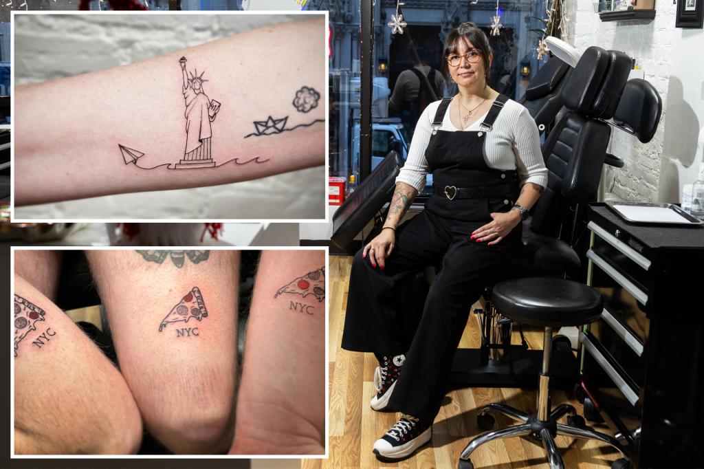 Exclusive | Forget T-shirts - Times Square tourists are celebrating NYC's enduring love with tattoos