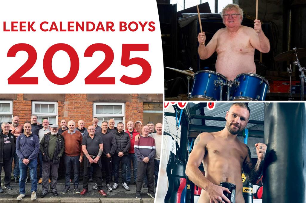 The hilarious calendar features regulars in naked nude poses - for good reason